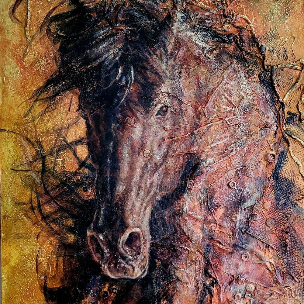 Original painting by Colombian artist Liliana Gomez